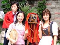 TVBS-G將推出「都會卡通館」，由林依晨（左一）擔任館主代言（記者朱家彥／台北拍攝） 