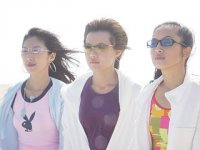 楊瑾華、梁又琳、林依晨三人到澎湖旅遊的美麗畫面。