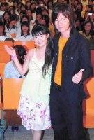 鄭元暢和林依晨等人昨天出席偶像劇「惡作劇之吻」試片會，為新戲宣傳。