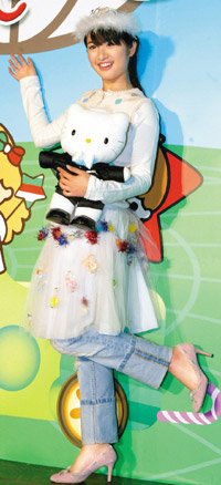 林依晨代言糖果文化節。  記者胡聖堤／攝影