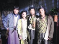 胡歌（左起）、林依晨、謝君豪與竇智孔主演「天外飛仙」即將播出。