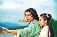 胡歌（左）、林依晨的「射鵰英雄傳」最快5月復拍。照片／唐人電影提供