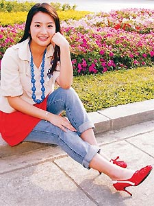 林依晨選定紐約遊學，連吃帶住，初步估計將花掉上百萬元。（陳彥仁攝）時報周刊No.1471期(2006年4月28日出刊)